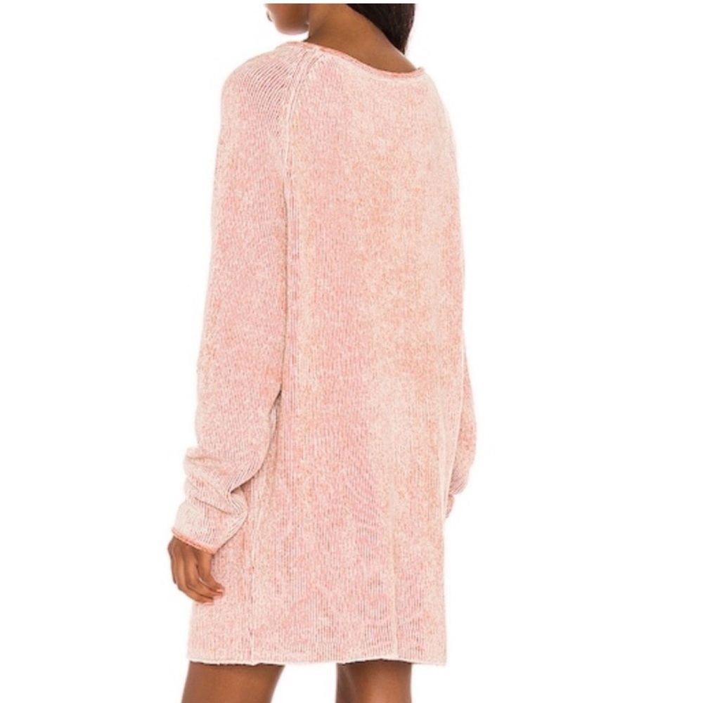 NWT Free People Lenox Orange and white Sweater Tunic/Dress XS - Picture 3 of 8